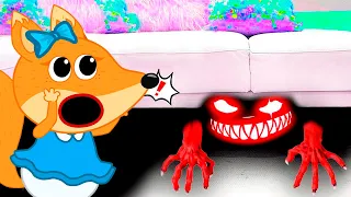 Baby Lucia Pretend play monster under my bed. Fox Family Amazing stories video for kids #890