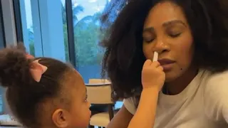 Serena Williams Daughter, Alexis- Olympia Administers The Covid Test On Her