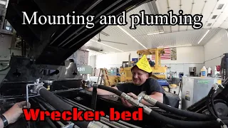 HET M1070 8x8 Jerr-Dan heavy wrecker build part 2 mounting, welding and plumbing, will it work?