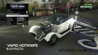 gtav  Vapid Hotknife customization glitch!