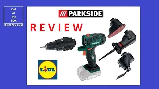 Parkside 4-in-1 Cordless Combination Tool PKGA 20-Li B1 REVIEW (Lidl 2.0Ah Li-Ion 60 minute 20V)