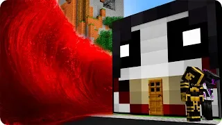 JEFF THE KILLER VS TSUNAMI DE SANGRE EN MINECRAFT 😱 | RETO CASA VS TSUNAMI EN MINECRAFT