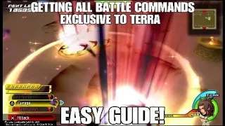 How to Easily get ALL Battle Commands Exclusive to Terra - Kingdom Hearts Birth by Sleep