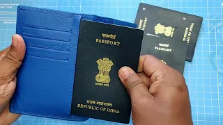 Not So Goood Passport Cover From Passport Seva Kendra for 500 Rs - unboxing passport leather pouch