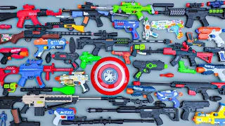 Mencari Tembakan Nerf Gun war Gun, Revolver, Gear Light Gun, AK47, Sniper Rifle, Spiderman Gun