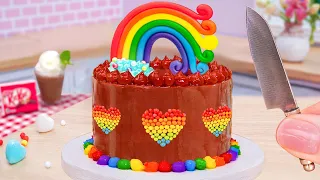 Chocolate Rainbow KITKAT Cake 🌈 1000+ Satisfying Rainbow Chocolate Cake Recipes