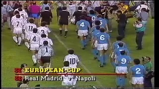 1987/88 - Real Madrid v Napoli (European Cup 1st Round 1st Leg - 16.9.87)