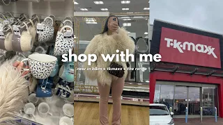 SHOP WITH ME: first home shopping + new in b&m + tkmaxx + the range | vlog january 2024