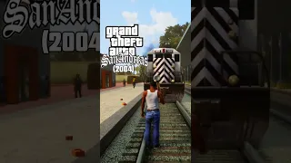 Evolution Of RPG Vs Train in GTA Games #evolution #gta5 #gta #gtaonline #gtalive #gta6 #gta6graphics