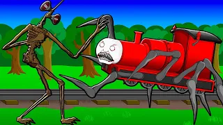 CHOO CHOO CHARLES VS SIREN HEAD! Cartoon Animation