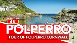 POLPERRO CORNWALL | Tour of Polperro near Looe from village to beach and harbour! | 4K Walking Tour