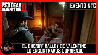 Red Dead Redemption 2 - El Sheriff Malloy de Valentine lo Encontramos Durmiendo - Secreto