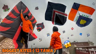 Flying Kites On Sunday 😱 *12 TAWA* Patangbazi | Kite Vlog