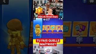 JE VEUX ÊTRE PDG de Brawl Stars! Maîtrise OR III #shorts