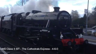 The Cathedrals Express 45212 - LMS Class 5MT ('Black 5') 4-6-0 Bramley Station 8th March 18