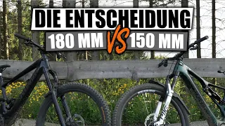 150 mm vs  180 mm Kenevo SL vs  Levo SL  -  Wieviel Federweg braucht man Wirklich ?