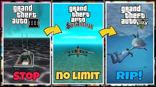 Evolution of MAP BOUNDARIES LOGIC in GTA Games.