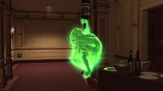 Ghostbusters: The Video Game Remastered     Peter   got  slimed  in  the  elevator