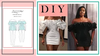 DIY Ruffle Tube Dress | Pdf HENRI Sewing Pattern | MagdelineG