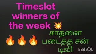 Timeslot winners of the week 💥🎉👏🎉👏🥳