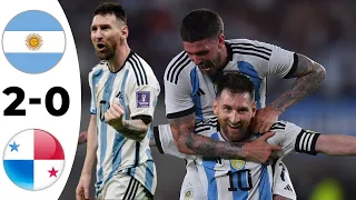 Argentina Vs Panama 2-0 | All Highlights & Goals