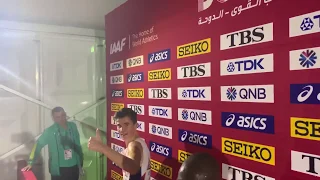 Jakob Ingebrigtsen Gives a Thumbs Up Before He was DQd in the 5,000m at Worlds