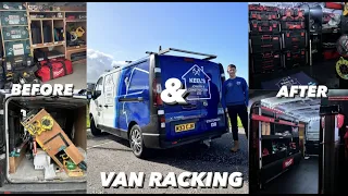 New Van Racking | Milwaukee Packout Tools | Carpenters Van