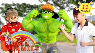 NickHulk NAT and Tani Ironman Defeat Giant Zombie | Scary Teacher 3D In Real Life