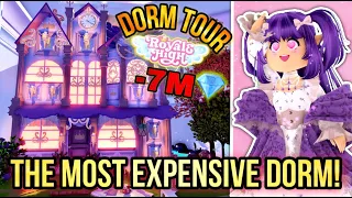 I spent 7 MILLION diamonds for THIS DORM in Royale High 😡 IM POOR | Roblox Royale High Dorm Tour