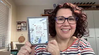 Stampin’ Up! Something Fancy, Winter Meadow & Distressed Tile Wedding Card #stampinup #cardmaking