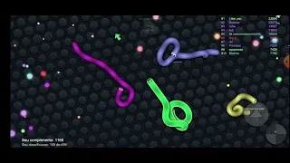 Playing Slither.io Play Against A.I. | Faster Gameplay | Gameplay Part 1