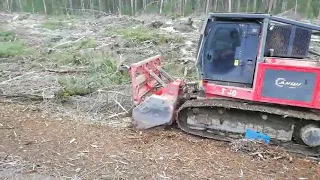 AHWI RT 400 mulcher in operation