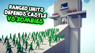 RANGED UNITS DEFENDS CASTLE Vs ZOMBIES - TABS - Totally Accurate Battle Simulator