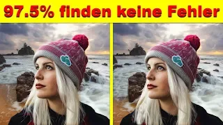 Finde ALLE Fehler - 10 Bilder - 50 Fehler - Bilderrätsel für Genies