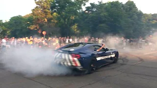 POG Does CRAZY Donuts in His FERRARI 812 SUPERFAST on GUMBALL 3000 in Budapest!