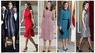 World's most beautiful and gorgeous Queen 👑 Letizia of Spain dress styles/queen Letizia outfits 2024