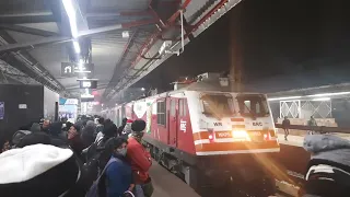 12284 Hazrat Nizamuddin Ernakulam Duronto Rake arriving at Hazrat Nizamuddin Station for departure