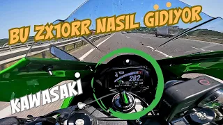 KAWASAKİ ZX10RR 4.VİTES 282 FENA GİDİYOR / ARKA LASTİK TELLERİ ÇIKTI  / BU ANAHTAR KİMİN ( MOTOVLOG)