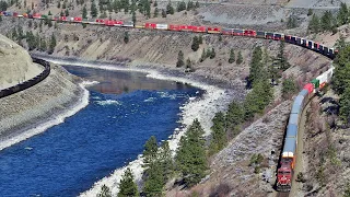 Fraser Canyon TRAINS! with EPIC Meet, and Heavy Action on the CN Ashcroft & CP Thompson Subs