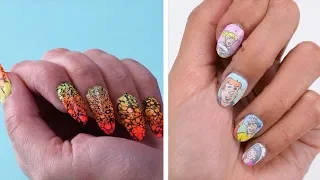 10 Easy Nail Art Designs You Can Do At Home! Nail Hacks by Blusher