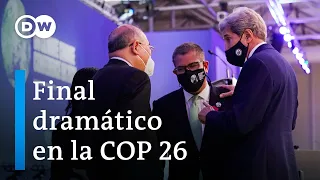 Lágrimas y frustración al terminar la #COP26 en Glasgow