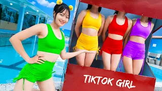 WOW! TOUGH GIRL PRANK BATTLE NERF Dr CIGirl Nerf Guns POPULAR FUNNY MISCHIEVOUS AT THE POOL PRANK