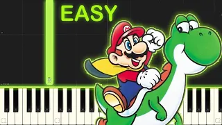 SUPER MARIO WORLD - EASY Piano Tutorial