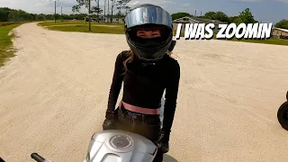 SHE WANTED TO RACE ME