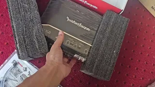 rockford fostgate R2500×4 amplifier unboxing