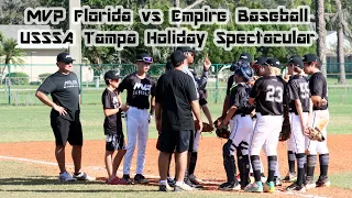 MVP Florida 14U-Blackmon takes on Empire Baseball- first game of USSSA  Tampa Holiday Spectacular