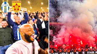 AMERICAN FAN EXPERIENCES THE MOST INTENSE DERBY IN ALBANIA | TIRANA VS PARTIZANI