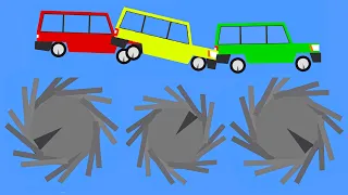 Extreme Car Crashes - Phun Algodoo Moments #7