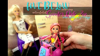 fiVE BELoW/Articulated Zoe/mini Retro Fridge #barbiecollector #barbiedoll #dollcollector #miniature