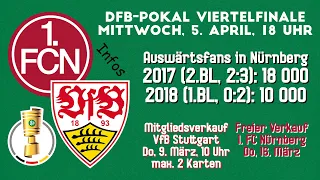 VfB Stuttgart: Ansetzung und Ticket-Infos zum DFB-Pokalspiel beim 1. FC Nürnberg | VfB-Invasion?! ⚪🔴